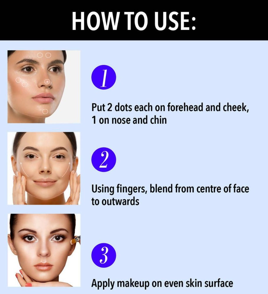 Blue Heaven Oil Free Flawless Makeup Base Primer How To Use