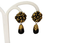 Thumbnail for Terracotta Flower Stud With Waterdrop Earrings