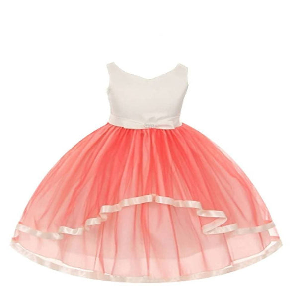 Asmaani Baby Girl's Off-White Multi-Coloured Satin A-Line Maxi Full Length Dress (AS-DRESS_22161) - Distacart