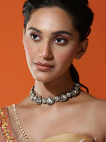 Thumbnail for Women's Rhodium-Plated Necklace - Ruby Raang - Distacart