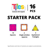 Thumbnail for Kipa MagPlay 16 Magnetic Tiles and Blocks 16 pcs Starter Pack Building Educational Toys for Kids - Distacart