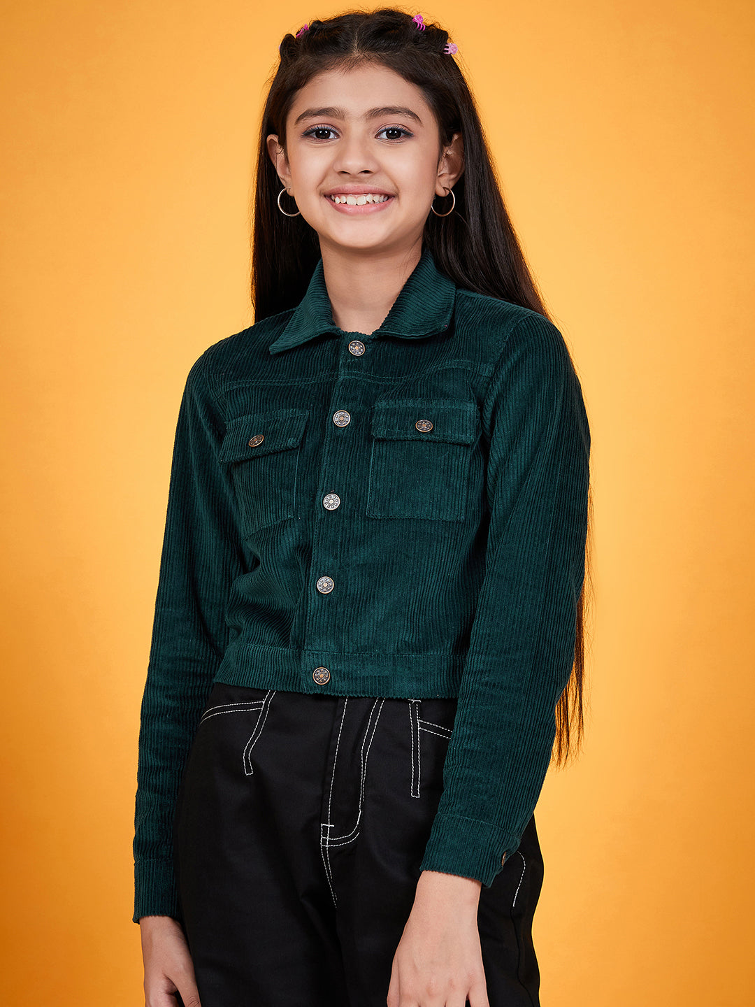 Girls Corduroy Tailored Jacket - Mini Marvels - Distacart
