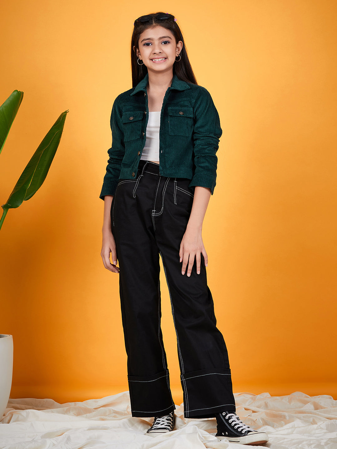 Girls Corduroy Tailored Jacket - Mini Marvels - Distacart