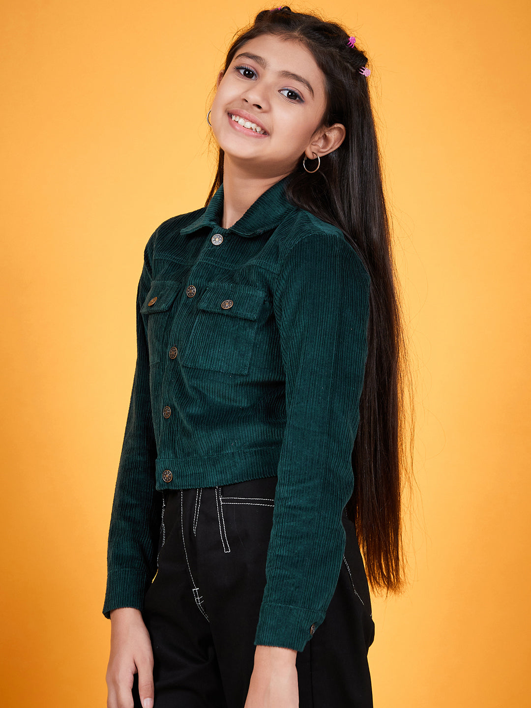 Girls Corduroy Tailored Jacket - Mini Marvels - Distacart
