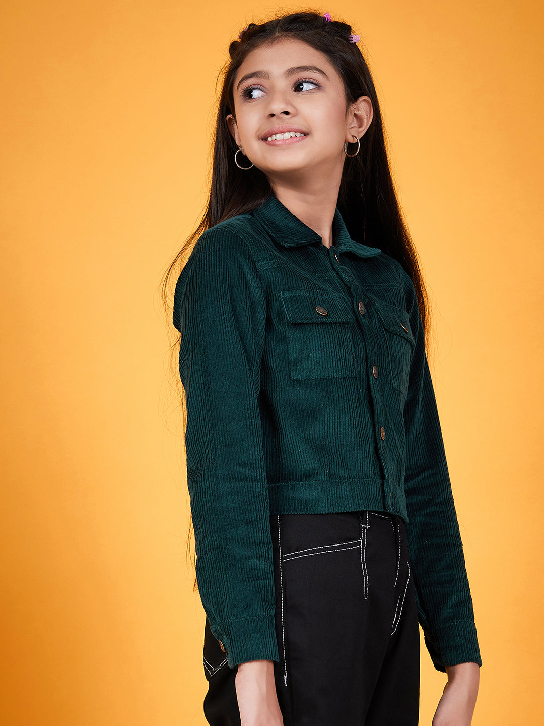 Girls Corduroy Tailored Jacket - Mini Marvels - Distacart