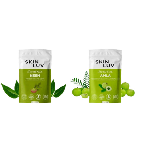 SkinLuv Swarna Neem Powder And Amla Powder Combo - Distacart