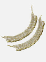 Thumbnail for Women's Gold White Ghungroo Anklets - Ruby Raang - Distacart