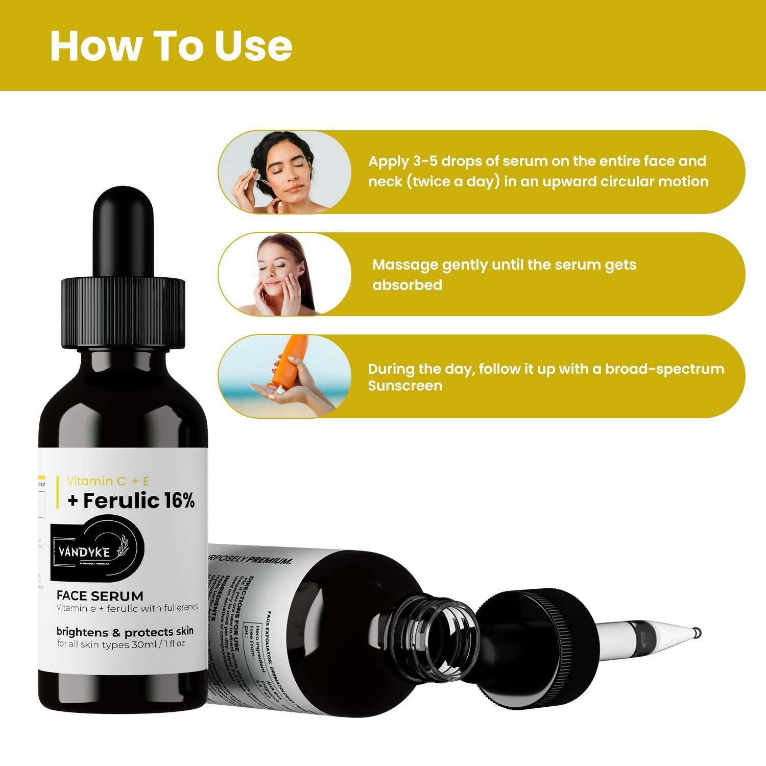 Vandyke Vitamin C + E + Ferulic 16% Face Serum - Distacart