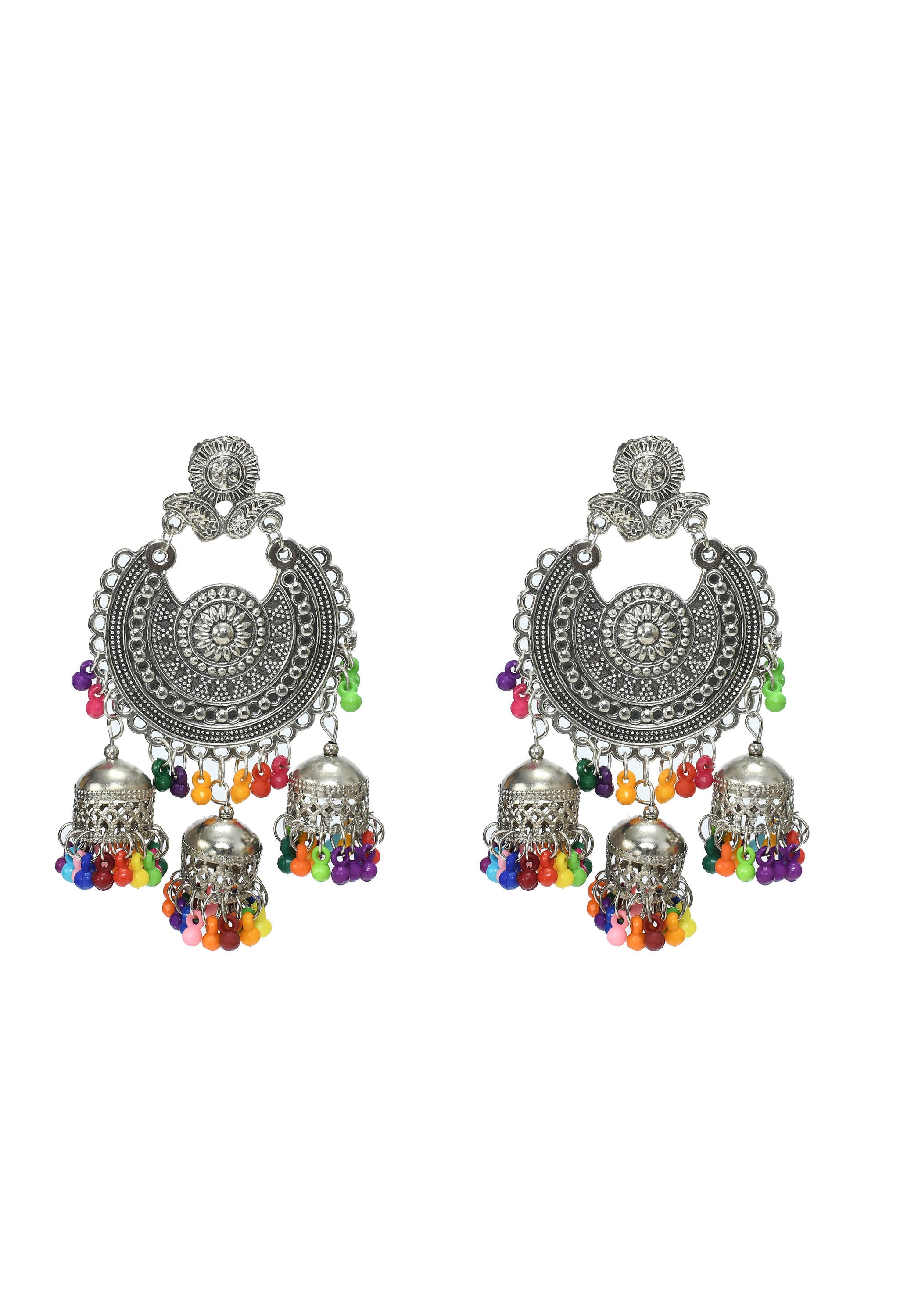 Mominos Fashion Johar Kamal Beautiful Jhumkas With Maang Tikka - Distacart