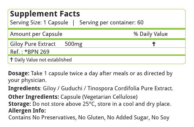 Nature's Velvet Giloy Capsules