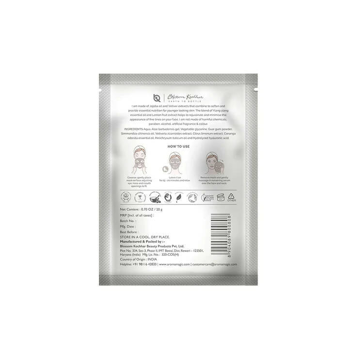 Blossom Kochhar Aroma Magic No Wrinkles Ahead Sheet Mask - Distacart