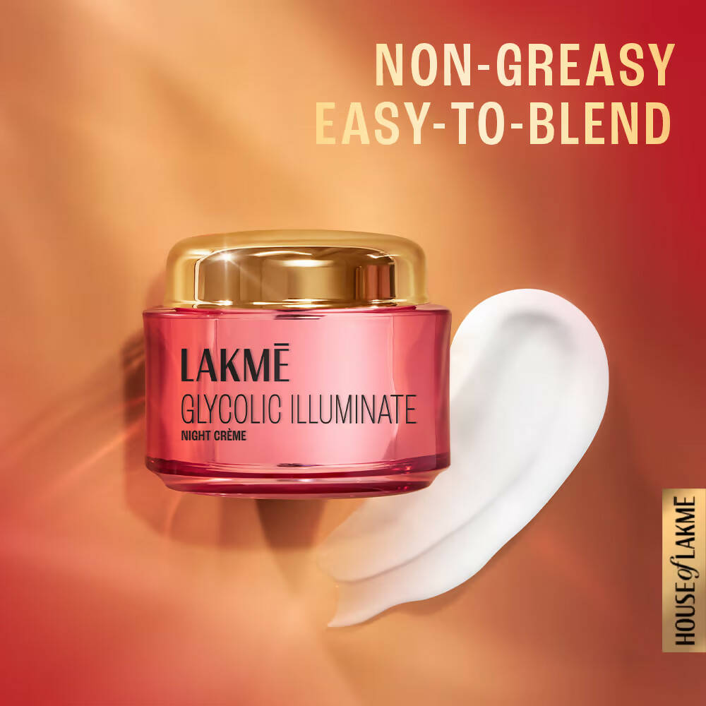 Lakme Glycolic Illuminate Night Creme - Distacart
