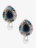 Thumbnail for Multicoloured Contemporary Studs Earrings - Ruby Raang - Distacart