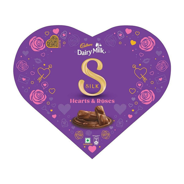 Cadbury Dairy Milk Silk Heart Shaped Valentine's Day Chocolate Gift Box - Distacart