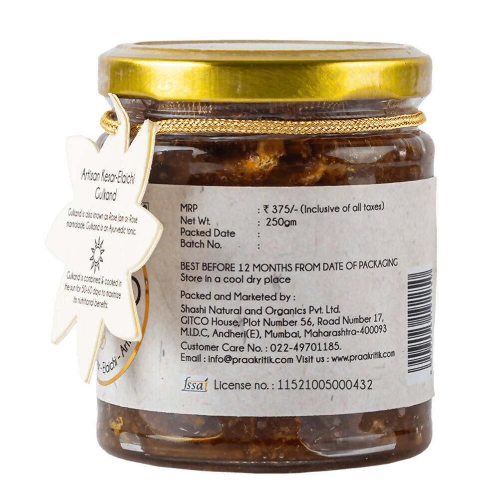 Praakritik Natutal Kesar Elaichi Artisan Gulkand - Distacart