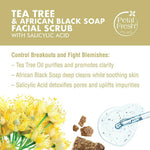 Thumbnail for Petal Fresh Tea Tree & African Black Soap Facial Scrub - Distacart