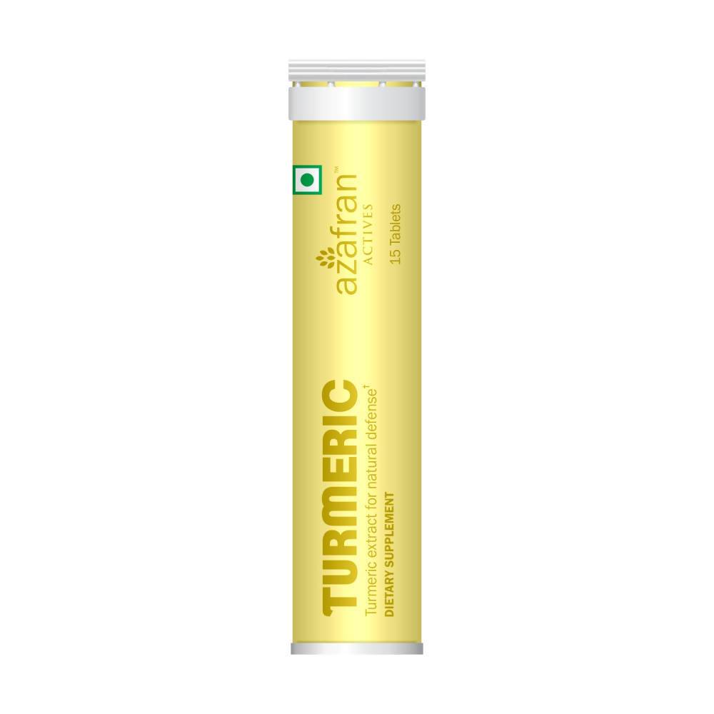 Azafran Actives Organic Turmeric Tablets - Distacart