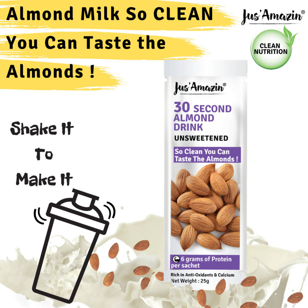 Jus Amazin 30-Second Almond Drink Unsweetened - Distacart