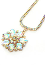 Thumbnail for Mominos Fashion Johar Kamal Statement Gold-Plated Finish AD Stone Long Necklace For Women (White) - Distacart