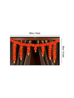 Thumbnail for Tied Ribbons Orange Hanging Marigold Flowers Garland - Distacart