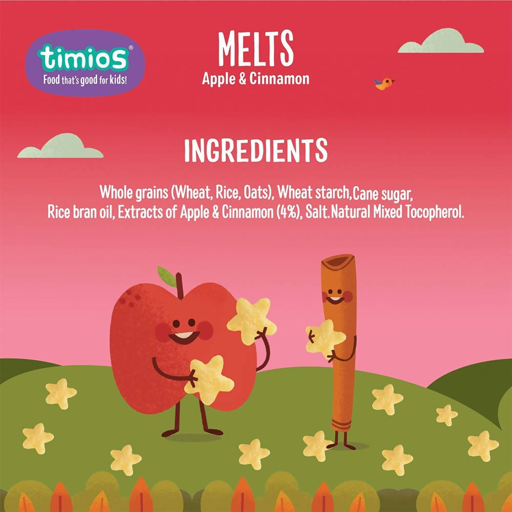 Timios Melts Apple And Cinnamon Finger Food For Babies Ingredients