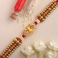 Thumbnail for Ganesha Design Rakhi and Fruit N Nut Chocolates