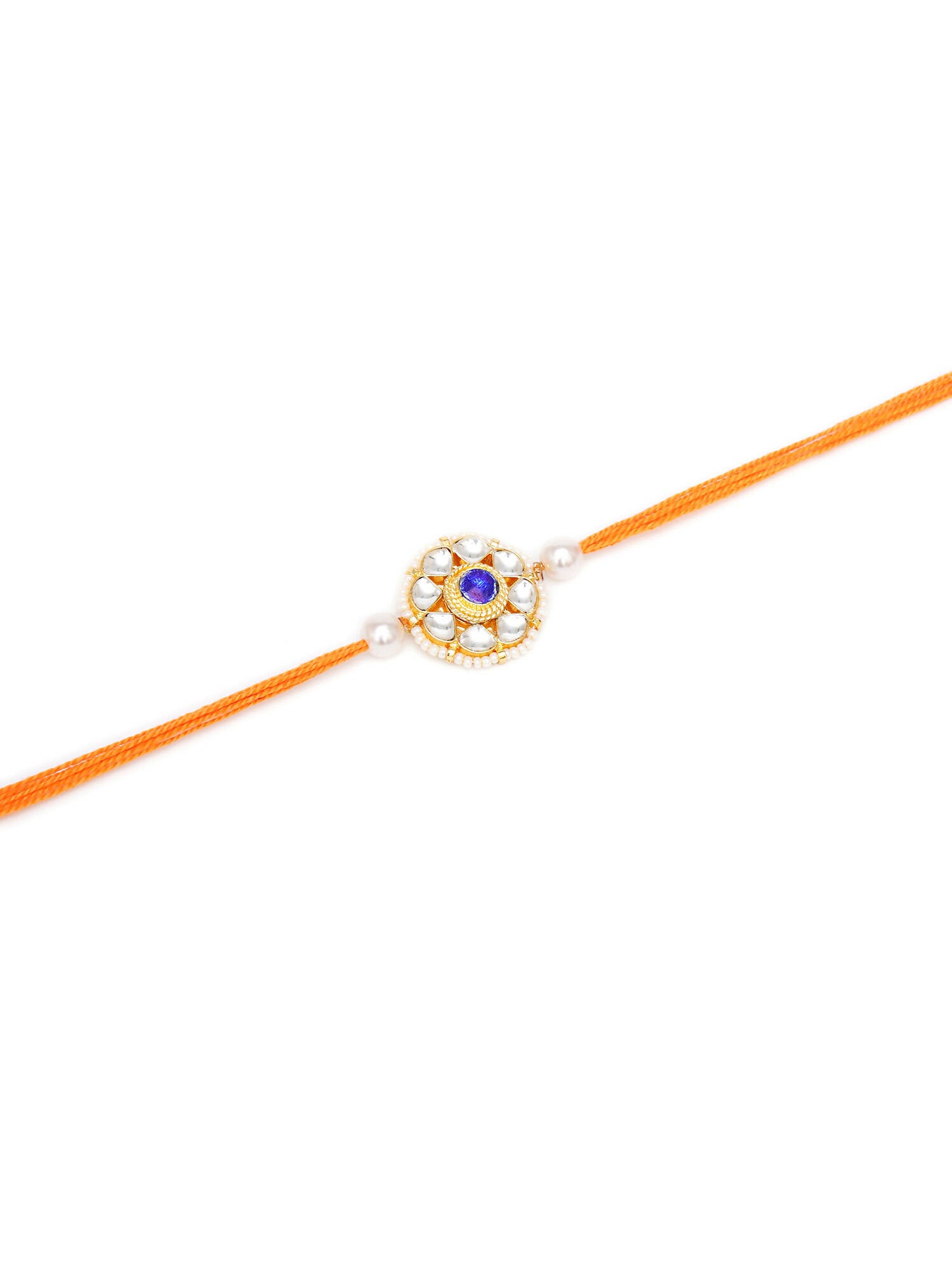Designer kundan Rakhi - Ruby Raang - Distacart