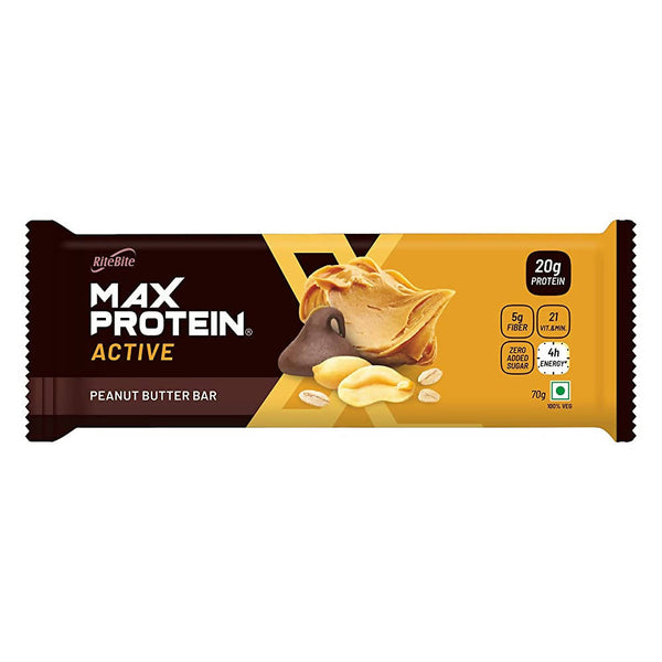 RiteBite Max Protein Active Peanut Butter Bar - Distacart
