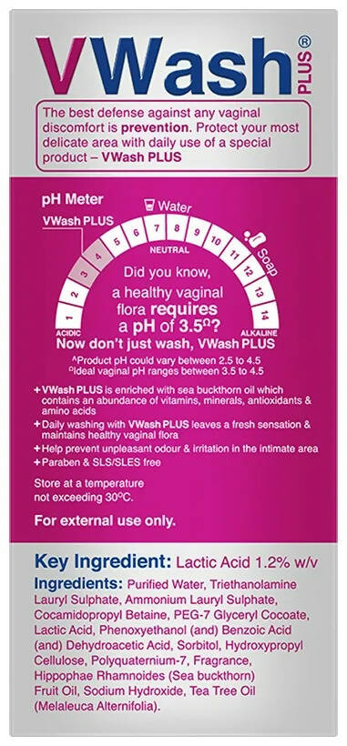 VWash Plus Expert Intimate Hygiene - Distacart