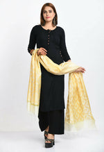 Thumbnail for Mominos Fashion Moeza Women's Banarsi Silk All Over Woven Design Orange Dupatta - Distacart