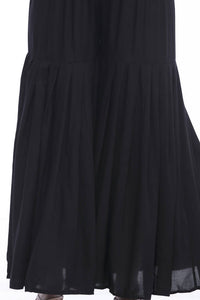 Thumbnail for Mominos Fashion Reyon Cotton Black Palazzo For Girls - Distacart