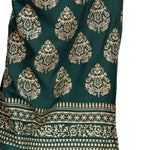 Thumbnail for PAVONINE Bottle Green Color Golden Printed Rayon Fabric Sharara For Women & Girls - Distacart