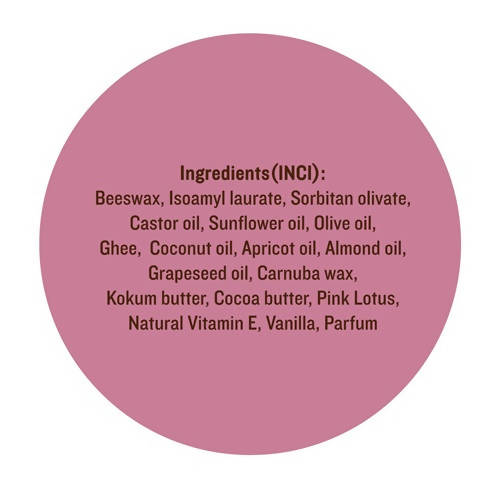 Soultree Lotus & Kokum Butter Lip Balm Ingredients