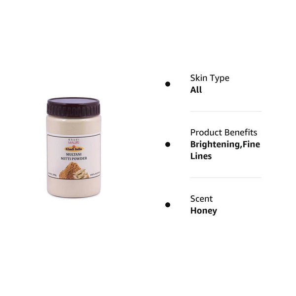 Khadi Mauri Herbal Multani Mitti Powder - Distacart