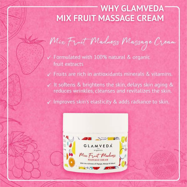 Glamveda Mix Fruit Massage Cream
