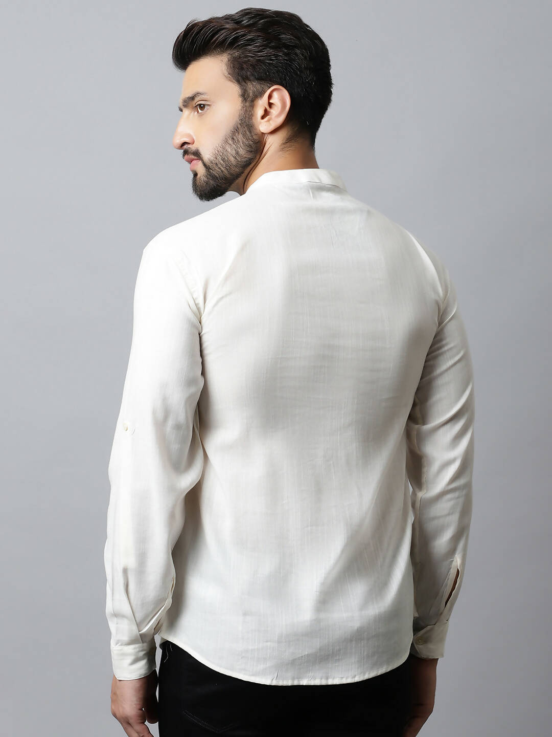 Even Apparels White Color Pure Cotton Men's Kurta With Side Placket (MMS135) - Distacart