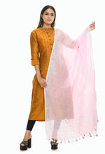 Thumbnail for Mominos Fashion Moeza Linen Baby Pink Dupatta