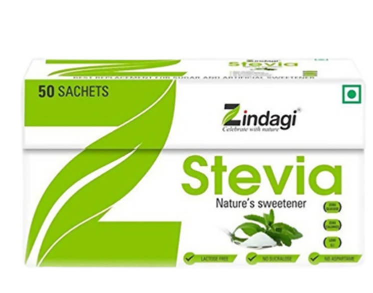 Zindagi Stevia Nature's Sweetener Sachets - Distacart