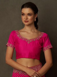 Thumbnail for Saree Mall Bandhani Embroidered Pure Georgette Bandhani Sarees - Distacart