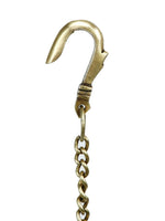Thumbnail for CraftVatika Gold-Toned Brass Hanging Bell with Attached Chain & Hook - Distacart