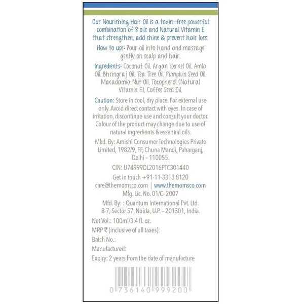 The Moms Co Natural Nourishing Hair Oil - Distacart