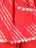 Thumbnail for Lil Drama Girls Kurta With Sharara Set - Pink - Distacart