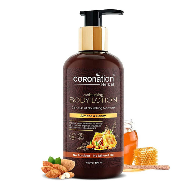 Coronation Herbal Almond & Honey Moisturising Body Lotion - Distacart