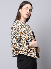 Thumbnail for Even Apparels Multi 100% Viscose Open Front Statement Women's Jacket - Distacart