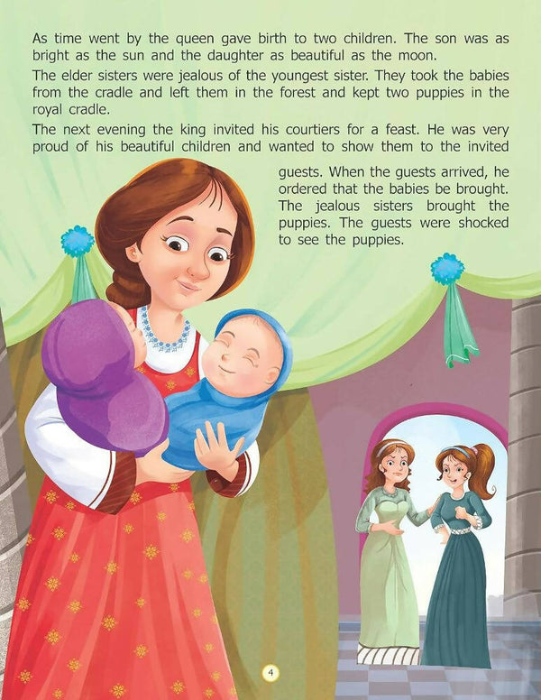 Dreamland The King and Three Sisters - Around the World Stories for Children Age 4 - 7 Years - Distacart