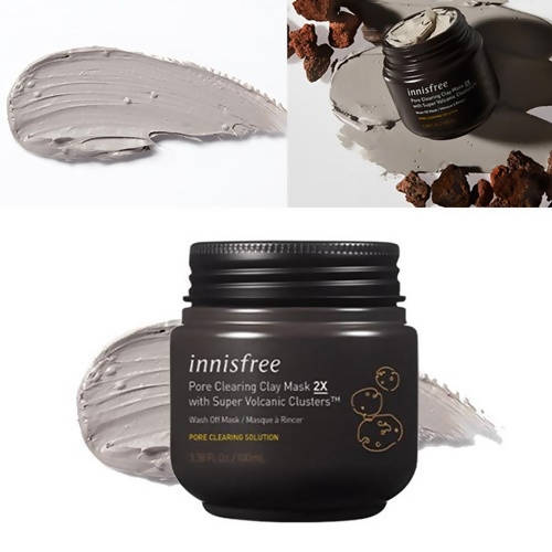 Innisfree Super Volcanic Pore Clay Mask 2X Pore Clearing Solution benefits