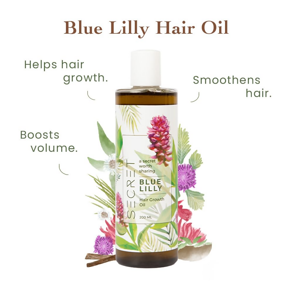 The Secret Hair Care Blue Lilly Hair Oil - Distacart