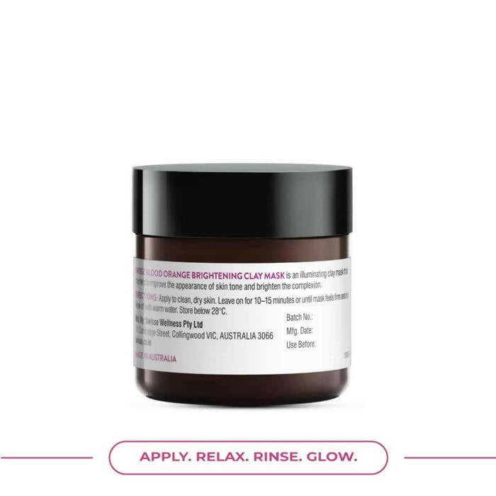 Swisse Blood Orange Brightening Clay Mask With Vitamin C - Distacart