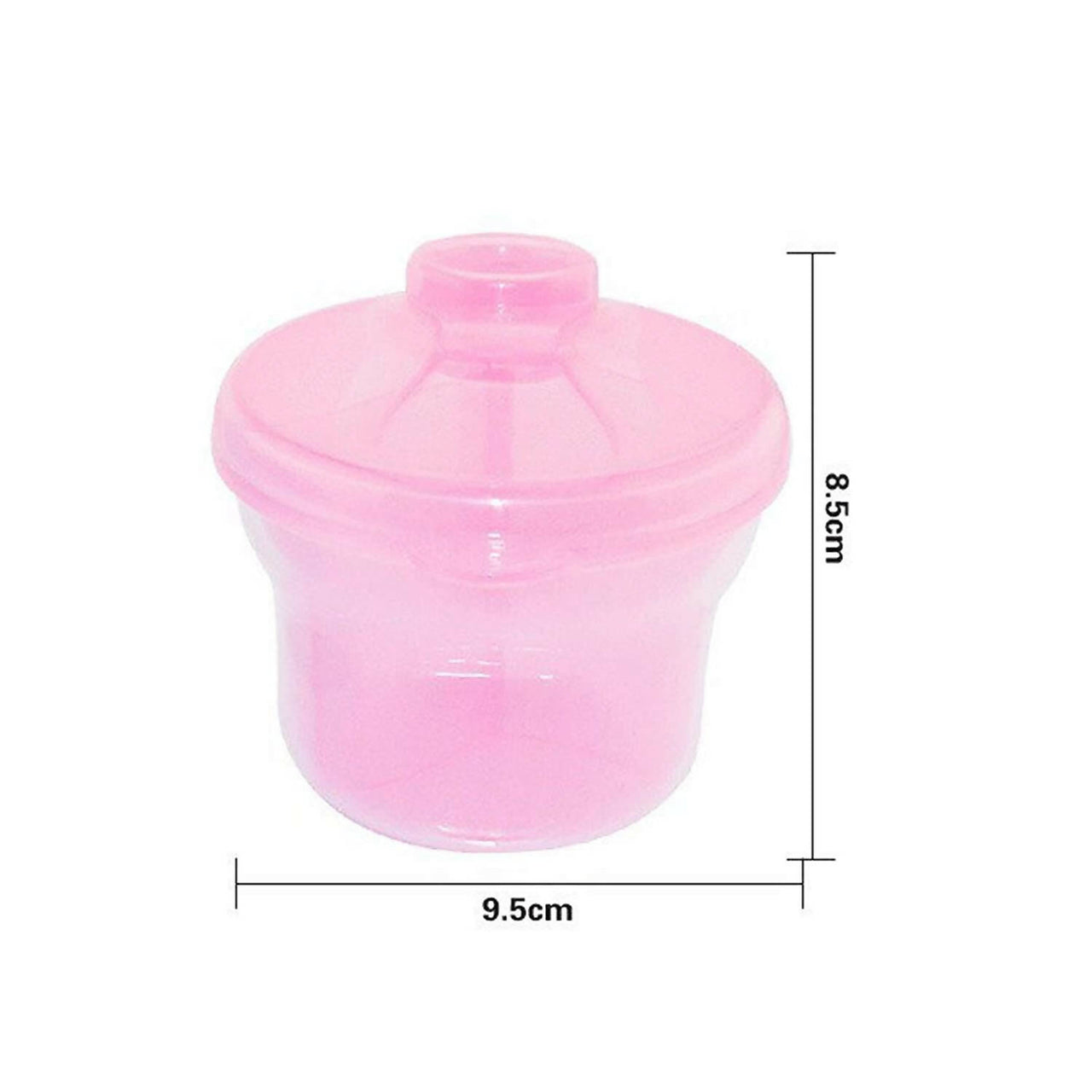 Safe-O-Kid Bpa Free Portable Milk Powderfood Storage Box For Baby, Pink - Distacart