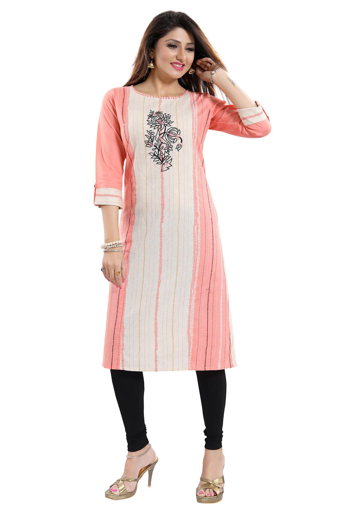 Snehal Creations Tantalising Tomato Cotton Printed Tunic For Everyday Wear - Distacart